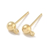 Brass Studs Earring Findings KK-H503-29G-03-1