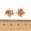 SHEGRACE Brass Cubic Zirconia Charms XGRQ3P967-614G-3