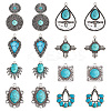 16Pcs 8 Styles Synthetic Turquoise Pendants FIND-SC0003-47-1