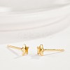 Brass Stud Earrings EJEW-BB35378-G-3