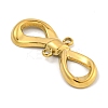Ion Plating(IP) 304 Stainless Steel Bowknot Links Connector Charms STAS-A099-10G-2