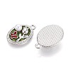 Rack Plating Alloy Enamel Pendants ENAM-N065-11P-2