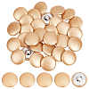 30Pcs Imitation Leather Snap Bottons BUTT-NB0001-90B-1