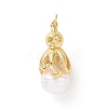 Shell Pearl Pendants KK-C004-10G-1