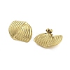 Ion Plating(IP) 304 Stainless Steel Stud Earrings for Women EJEW-N054-31G-2