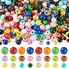 300Pcs 3 Styles Round Natural Wood Beads WOOD-TA0003-04-1