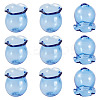 10Pcs Glass Bead Caps for Wind Chimes Making GLAA-BY0001-05H-3
