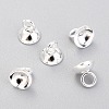 201 Stainless Steel Bead Cap Pendant Bails X-STAS-G224-24S-04-1