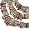 Natural Aqua Terra Jasper Graduated Beads Strands G-F590-01-1