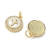 Brass Micro Pave Cubic Zirconia Pendants X-KK-A282-01G-03-2