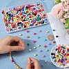 500Pcs Rubberized Style Imitated Silicone Acrylic Beads OACR-SP0001-33A-3