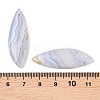 Natural Blue Lace Agate Pendants G-K381-24A-3