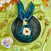 6Pcs 2 Colors Tibetan Style Iron Napkin Rings AJEW-UN0001-34-7