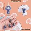 Natural Sodalite Pendants PALLOY-SW0004-10-2