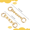 4Pcs 2 Styles Alloy Link Bag Strap Extender FIND-UN0003-10-3