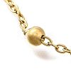 Ion Plating(IP) 304 Stainless Steel Satellite Chains Bracelet for Women BJEW-E111-08G-A-01-2