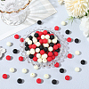 Rubberized Style Imitated Silicone Acrylic Beads MACR-PA0001-06C-05-3