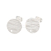304 Stainless Steel Ear Stud Findings STAS-O119-17C-S-1