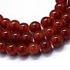 Baking Paint Imitation Jade Glass Round Bead Strands DGLA-Q021-10mm-11-1