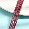 Natural Garnet Beads Strands G-N0213-04-2mm-5