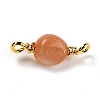 Natural Sunstone Links Connectors G-K316-02K-G-RS-2