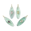 Natural Green Fluorite Pendants G-D357-01G-1