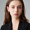 4 Pairs 4 Styles Stainless Steel Hoop Earrings EJEW-YW0001-14G-6