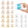 36Pcs 6 Style 201 Stainless Steel Bead Cap Pendant Bails STAS-DC0008-28-1