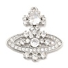 Rack Plating Brass Pave Cubic Zirconia Pendants KK-R150-05P-1