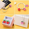 16Pcs 10 Colors Transparent Resin & Acrylic 3D Fruit Pendants FIND-YW0006-04-6