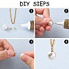 Golden Plated 201 Stainless Steel Cup Pearl Peg Bails Pin Pendants LS-STAS-E088-09-3mm-2