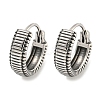 316 Surgical Stainless Steel Hoop Earrings EJEW-D096-09J-AS-1