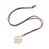 3Pcs 3 Style Crystal Holder Cage Necklace NJEW-JN04586-7