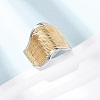 304 Stainless Steel Cuff Open Rings RJEW-H266-04A-GP-2