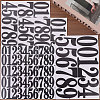 12 Sheets 3 Styles PVC Number Adhesive Decorative Stickers DIY-GL0004-59-3