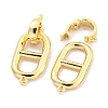 Brass Fold Over Clasps KK-Z044-09G-2