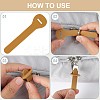 24Pcs 4 Colors PVC Zipper Pull Tabs PVC-GF0001-02B-02-5