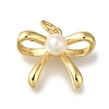 Rack Plating Brass with ABS Plastic Pearl Charms X-KK-G500-13G-1