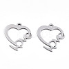 Non-Tarnish Valentine's Day 201 Stainless Steel Pendants STAS-S081-076-1