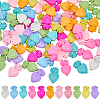 100Pcs Spray Painted Alloy Beads FIND-SC0011-20-1