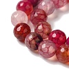 Dyed & Heated Natural Dragon Veins Agate Beads Strands G-P539-A01-24-4