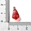Brass Acrylic Pendants OACR-R006-01G-19-3