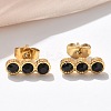 304 Stainless Steel Stud Earrings EJEW-F361-01G-1