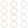 Alloy Paperclip Chain Bracelets BJEW-NB0001-02-RS-1
