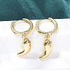 Chili Brass Hoop Earrings EJEW-Q015-17G-3