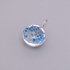 Transparent Glass Pendants GLAA-TAC0003-06R-2