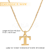 1pc 304 Stainless Steel Letter Pendant Necklaces NJEW-LP0001-38T-G-2