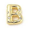 Brass Micro Pave Clear Cubic Zirconia Pendants KK-E093-04G-B-1