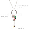 Alloy Enamel with Rhinestone Pendant Necklaces FS-WG43311-01-6