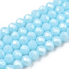 Electroplate Glass Beads Strands EGLA-A034-P10mm-A04-1